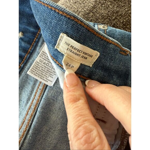 Madewell The Perfect Vintage Limited Edition Denim Side Panels 26 P - Picture 7 of 8